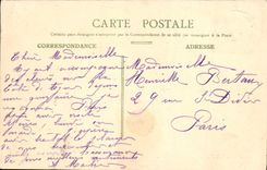 De la VENDIMIA de la POSTAL estampilla de Mónaco de la opinión Menton