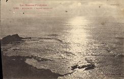 CPA Biarritz Soleil couchant