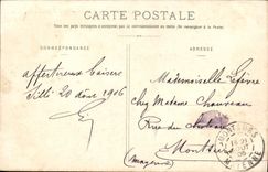 VINTAGE POSTCARD St Martin de Connee Puyz the Park and the Castle