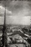 MODERN CARD Paris the Seine upstream of Notre Dame