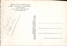 MODERN CARD Paris Basilica of the Sacring Montmartre Heart