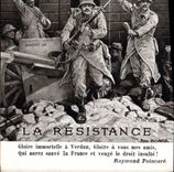 VINTAGE POSTCARD Verdun Militaria resistance