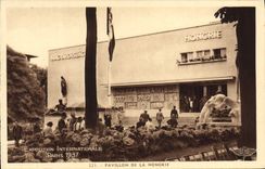 VINTAGE POSTCARD International exhibition Paris 1937 House Of Hungary