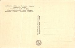 VINTAGE POSTCARD International exhibition Paris 1937 House Of Belgium Eiffel Tower