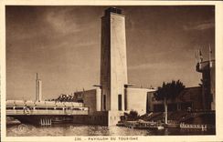VINTAGE POSTCARD International exhibition Paris 1937 House of tourism