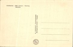 VINTAGE POSTCARD International exhibition Paris 1937 House Of aeronautics