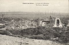 CPA Chemin Des Dames Le Ferme De La Malmaison Militaria