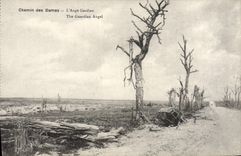 VINTAGE POSTCARD Way Of the Ladies the Militaria Guardian angel