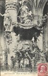 POSTAL Bruselas Pulpit De I' Eglise de la VENDIMIA del co. Gudulia