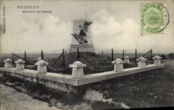 VINTAGE POSTCARD Waterloo Monument Of the French