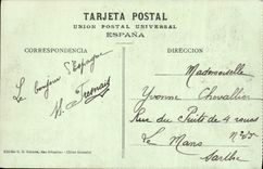 General Desde y Monte Ulia de San Sebastian Vista de la POSTAL de la VENDIMIA