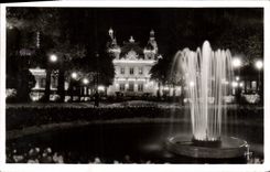 VINTAGE POSTCARD Dimension Of Azure Monte Carlo Lighting of night in the gardens of the casino