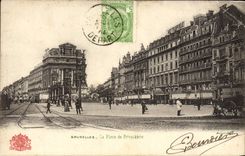 CPA Bruxelles La Place De Brouckere