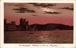 VINTAGE POSTCARD Constaninople Castles Of Asia In the Bosphorus