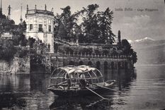 VINTAGE POSTCARD Isola Bleated Logo Maggiore Bateau