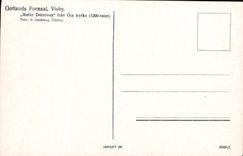 POSTAL Gotlands Fornsal Visby MATER Dolorosa de la VENDIMIA