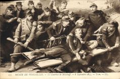 VINTAGE POSTCARD Museum Of Versailles Courtine De Malakoff September 8th, 1855 Yvon Militaria