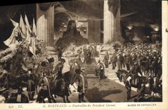 VINTAGE POSTCARD Bertrand Musee Of Versailles Funeral of president Carnot