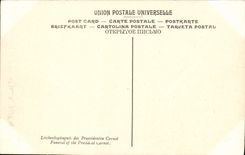 VINTAGE POSTCARD Bertrand Musee Of Versailles Funeral of president Carnot
