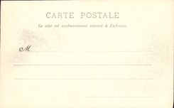 VINTAGE POSTCARD Versailles Facade Dimensions Terrace