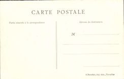 VINTAGE POSTCARD Palate Of Versailles Marble Court and the statue of Louis XIV