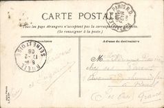 VINTAGE POSTCARD Park Of Versailles Large Water De Neptune