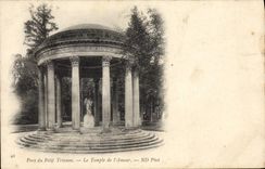 VINTAGE POSTCARD Park Of Small Trianon the Temple De I' Amour Versailles