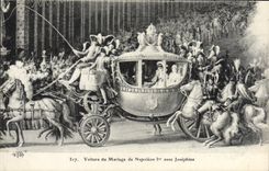 VINTAGE POSTCARD Car Of the Marriage Of Napoleon 1st With Josephine