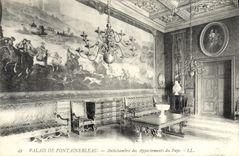 CPA Palais De Fontainebleau Antichambre des appartements du Pape