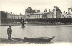 VINTAGE POSTCARD Fontainebleau the Castle Seen from Of the Floor