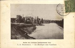 VINTAGE POSTCARD Living room Of the Independent Artists Despeyroux the Dordogne under Castelnau