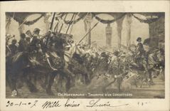 VINTAGE POSTCARD CH Hoffbauer Triumphs Over a Condottiere