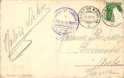 VINTAGE POSTCARD Falls De I' Areuse Pierre Suspended