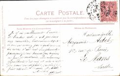 VINTAGE POSTCARD Paris Bois de Boulogne Horses