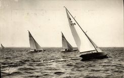 MODERN CARD Arcachon Regattas On the Basin Boats