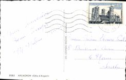 MODERN CARD Arcachon Dimensions Money Seen from the beach the Mauresque casino the regattas of the pier