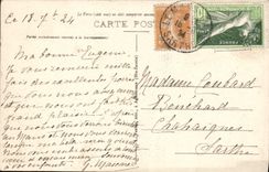 Alrededores de la POSTAL de la VENDIMIA de la catarata de Annecy de confiar en en la entrada de las gargantas la madera del poeta