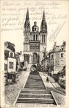 CPA Angers La Cathedrale Et Le Nouvel Escalier