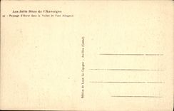 VINTAGE POSTCARD the Pretty Sites De I' Auvergne Paysage of winter in the valley of Make Allagnon