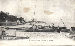 VINTAGE POSTCARD Arcachon a Corner Of the Beach