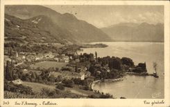 CPA Lac Annecy Talloires Vue generale