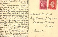Opinión de Annecy Talloires del lago de la POSTAL de la VENDIMIA