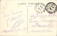 La POSTAL de la VENDIMIA las montan@as contiene el pico masivo de D Aurouze de los forestieres de la perforación