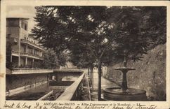 CPA Amelie Les Bains Allee Carcassonne Et Le Mondoni