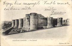CPA Chateau D'Angers Vue Generale