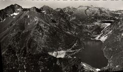 MODERN CARD Valley D' Aure Lake Oredon and the Lake of the Cape de Long Malicious Peak