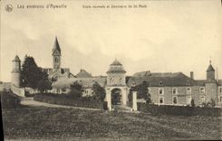 VINTAGE POSTCARD the Surroundings D' Aywaille Teacher training school And Seminar St Roch