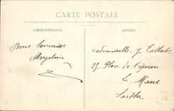 CPA Angers Le Grand Boulevard De Saumur Tramway
