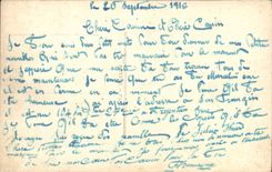 VINTAGE POSTCARD Twilight Woman Soldier militaria Anchor