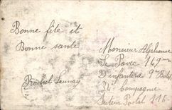 VINTAGE POSTCARD Towards the Victoire Militaria Soldier